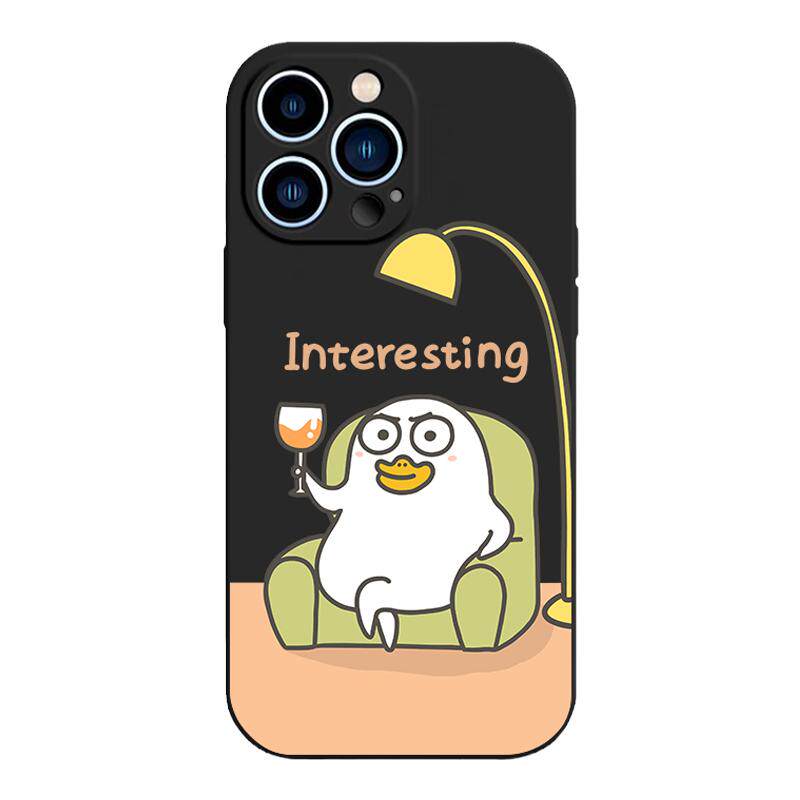 小刘鸭iPhone16手机壳pro液态硅胶max软plus适用12苹果15全包13独特Reno14网红OPPO Find
