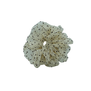 韩版波点网纱大肠发圈女高级感气质扎马尾头绳丸子头发饰头花发绳