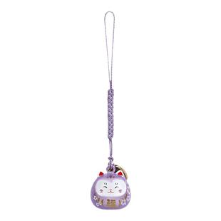 游器物 水音铃挂件铃根付福猫铃铛可爱手机挂坠钥匙链女卡通吊坠