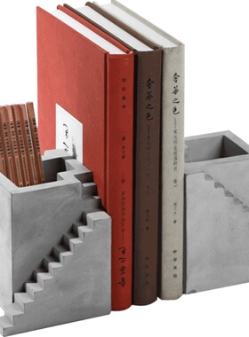 水泥拍摄工业风北欧楼梯建筑书档