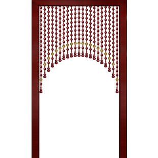 桃木葫芦门帘隔断帘卫生间卧室客厅过道屏风五帝钱门对门铜钱珠帘