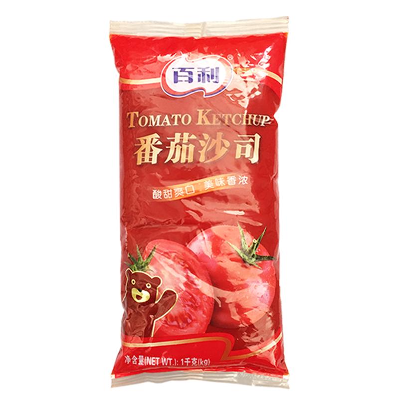 百利番茄酱家用商用1kg番茄沙司薯条面包三明治手抓饼酱即食品