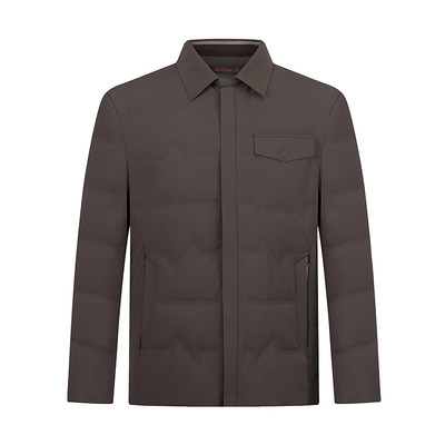 柒牌新款行政翻领保暖尼克鹅绒服