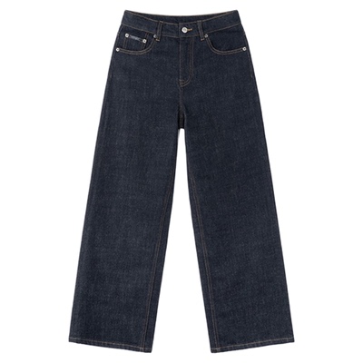 COCO ZONE 刘 一一 【山羊绒混纺】垂感阔腿牛仔裤 CD1A1711