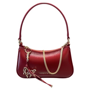 新年礼物CHARLES&KEITH小CK2-80151362单肩腋下包斜挎包女麻将包