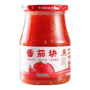 25年新康新疆西红柿罐头335g番茄块0添加剂0脂肪去皮西红柿酱家用