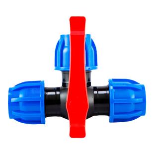 pe三通接头球阀开关水管配件大全快接管件4分6分50塑料管活接阀门