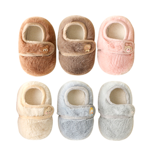 宝宝地板鞋秋冬加厚加绒学步防滑隔凉男童女宝室内婴儿童袜子鞋袜
