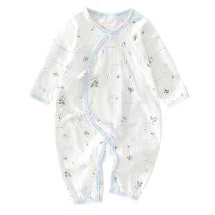 新生婴儿衣服夏季薄款连体衣长袖0到3个月宝宝夏装a类纯棉初生男6