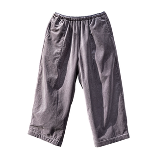 雨文她城原创简约100%纯棉平绒休闲裤女宽松百搭自然腰阔腿裤