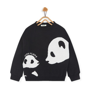 EBAER男童秋装毛衣2025秋冬新款儿童保暖上衣童装女童针织衫洋气