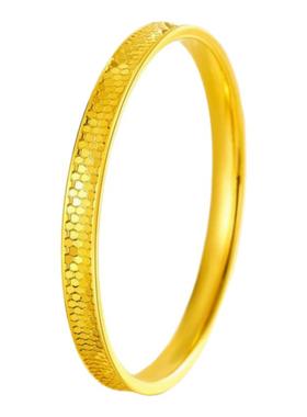 龙鳞金包银手镯女情人节送女友