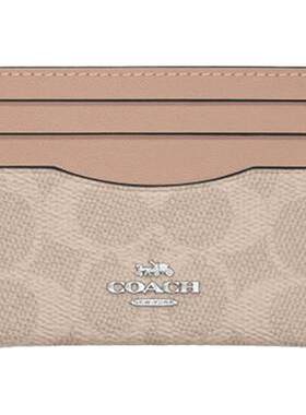 【爆款推荐】COACH/蔻驰女士经典老花拉链百搭时尚多隔层休闲钱包