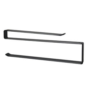 橱柜免打孔卷纸架吊柜下抹布保鲜膜收纳架悬挂厨房置物架纸巾挂架