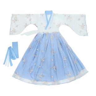 儿童汉服演出服道童小酒馆胭脂妆国风襦裙古典舞蹈连衣裙超仙女童