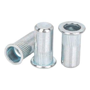 镀锌盲孔铆螺母圆柱竖纹防水封闭小沉头平头拉铆M3M4M5M6M8M10拉