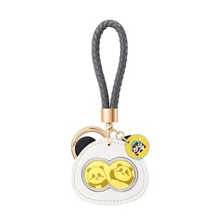 TSL谢瑞麟PFF香港熊猫亲友会合作款黄金金饰钥匙扣纪念金币X5557