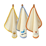 儿童洗脸小毛巾婴儿专用a类方巾珊瑚绒比纯棉吸水洗漱擦手帕家用