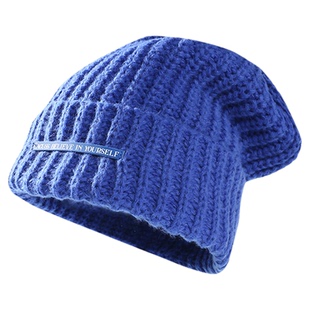 CACUSS帽子女款秋冬冷帽洋气保暖毛线帽时尚防寒红色针织帽显脸小