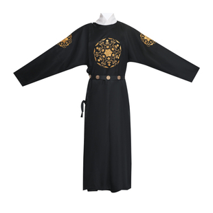 汉服男唐制圆领袍武侠风黑色霸气侠客复原中国风古风摄影帅气学生