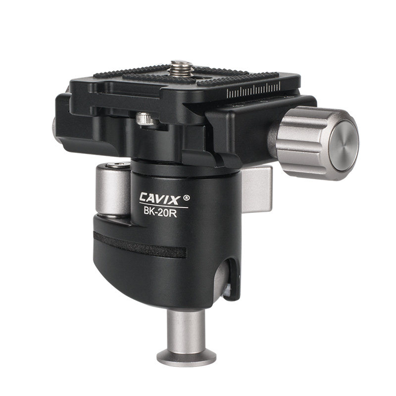 CAVIX /BK-20R迷你型扳扣锁紧球形倒装云台通用雅佳RRS快速小云台