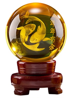 艺弘途人造水晶摆件中式客厅