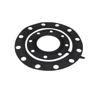 带孔法兰橡胶垫片黑胶法兰密封垫全平面FF带水线垫片DN50 80 100