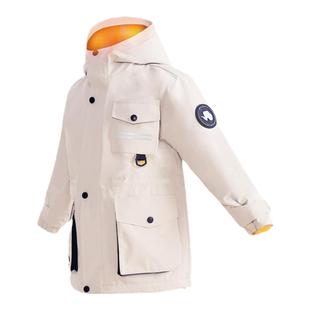 斯博兰帝童装儿童加绒外套春秋新款三防男童户外服女童工装防风衣