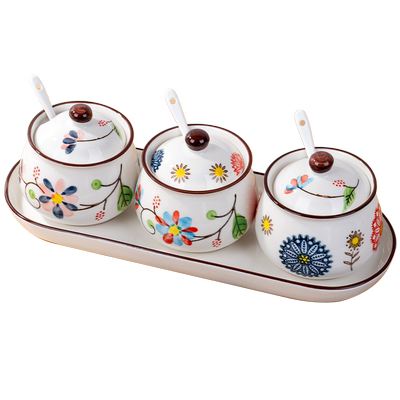 美杜厨房陶瓷高颜值好看的调料罐