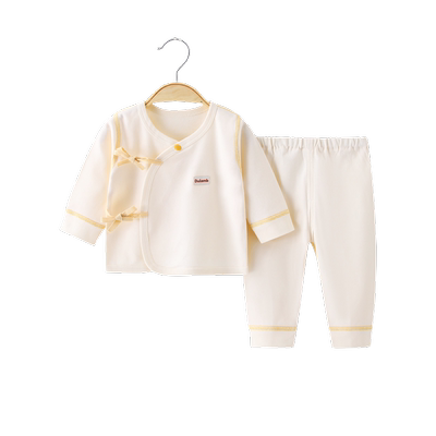 比比果纯棉春秋四季婴儿秋衣套装