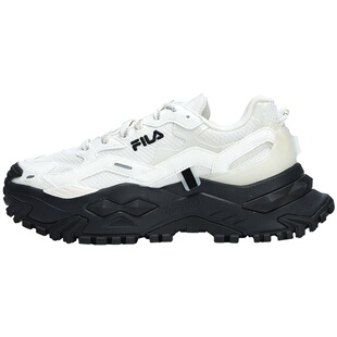 FILA FUSION斐乐潮牌硬糖黑白老爹鞋女鞋厚底鞋休闲鞋增高运动鞋