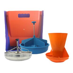 仔猪补料槽产床教料槽小猪复合圆形料槽壁挂式自动下料槽采食槽