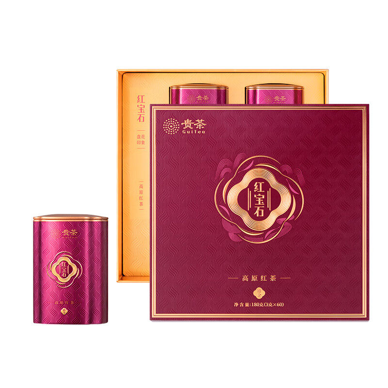 贵茶红宝石红茶铂金礼盒装180g
