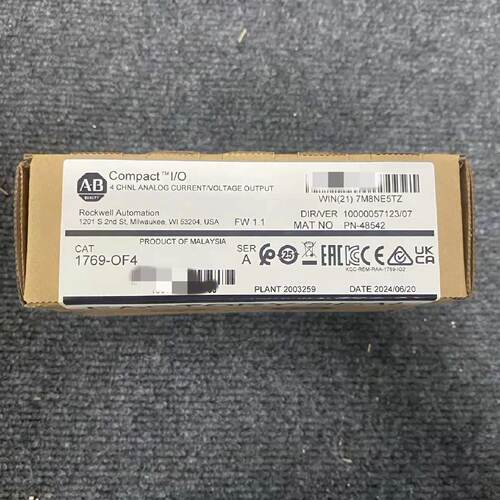 议价1769-OF4 Compact I/O 4通道模拟电流/电压输出模块 全新 176
