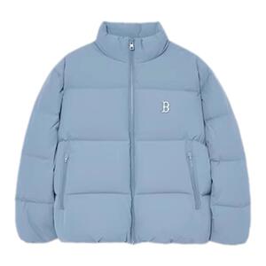 韩国代购ΜLΒ羽绒服虞书欣同款男女情侣短款立领小标外套3ADJB03
