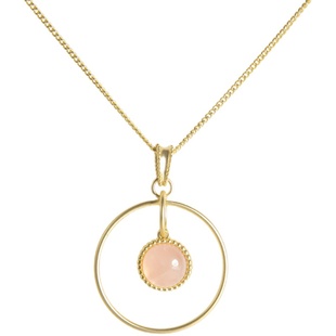 宇宙记号「少女星系」长链 ESREVINU原创设计 天然粉晶恋人之石