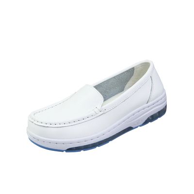 大礼拜真皮护士鞋软底透气款软底