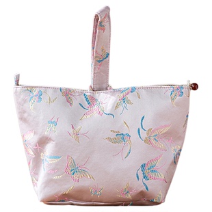 画续国风蝶舞花间茶杯包一壶两杯旅行茶具布包茶事包便携式收纳包