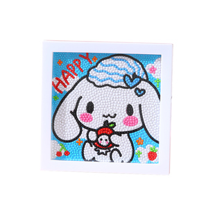 2026新款儿童手工diy钻石画带框点钻画贴钻画女孩砖石画益智玩具