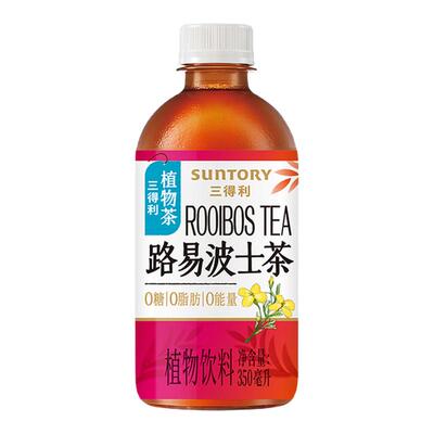 【新品上市】三得利无糖茶路易波士茶无糖植物茶饮料350ml*6瓶