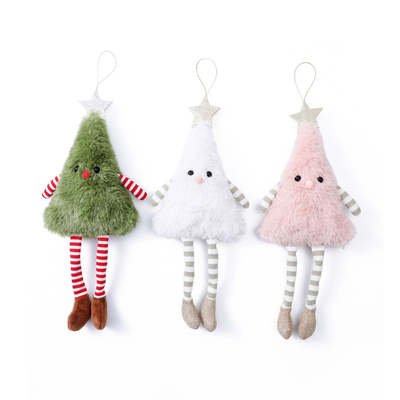 圣诞装饰品毛绒圣诞挂件