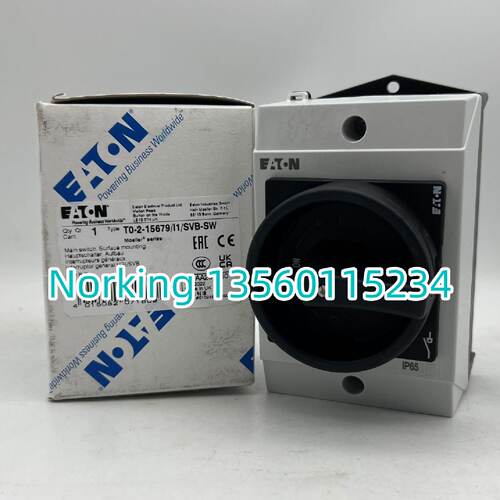 议价EATON伊顿穆勒 凸轮隔离开关T0-2-15679/I1/SVB-SW黑手柄全新