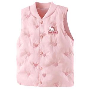 女童羽绒马甲冬季外穿2024新款洋气儿童背心马夹大童内穿坎肩童装