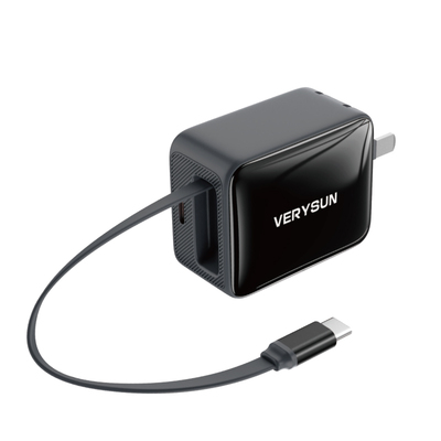 威森67W氮化镓伸缩线快充充电器