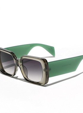 2025新款高级感茶色墨镜女款潮大框方形方圆脸夏季遮阳太阳眼镜男