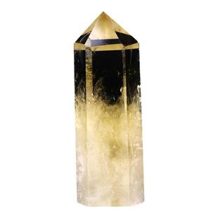 高品质天然黄水晶晶柱 巴西原矿水晶柱 手链消磁净化冥想招财摆件
