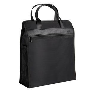 得力公文包加厚牛津布手提文件包大容量通用办公文件袋收纳拉链式耐脏耐磨大容量男士商务会议资料袋63760