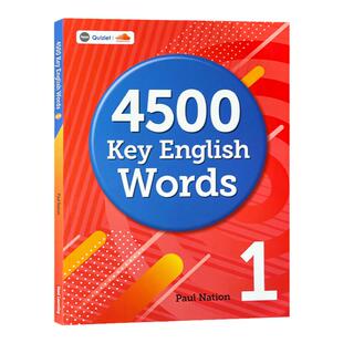 正版原版4500 Key English Words 英语词汇书 9-15岁小学初高中英语词典 KET/PET剑桥雅思中考高考核心词汇 4000词升级版 带视频课