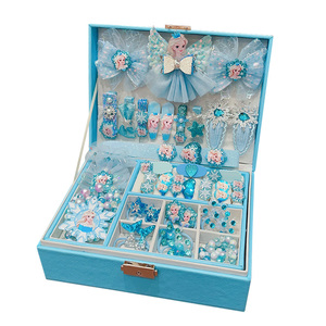 冰雪奇缘女童生日礼物儿童发饰礼盒套装10女孩玩具8首饰6艾莎公主