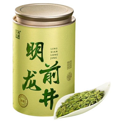 西湖工夫明前特级龙井茶单罐装